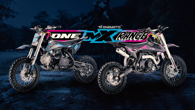 Introducing The New OneMoto™ OneMX Range of Petrol & Electric Motorbikes
